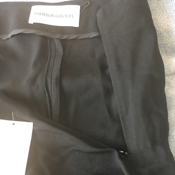 Mansur Gavriel Straight Leg Crepe Pants - Picture 6 of 6